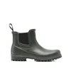 Superga Rubber Chelsea Boots In Green
