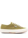 Superga Green Cotton Sneaker In Green