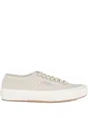 Superga Beige Lace Up Sneakers In Nude