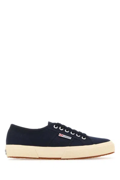 Superga Navy Blue Canvas 2750 Sneakers