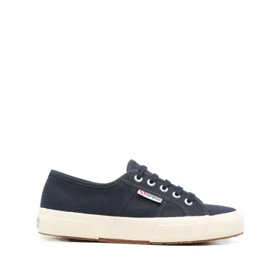 Superga Woman Sneakers Midnight Blue Size 9 Cotton In Multicolor