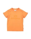 Superga Toddler Girl T-shirt Orange Size 5 Cotton In Orange