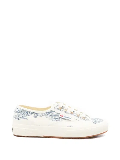 Superga Toile De Jouy Printed Lace-up Sneakers In Neutral