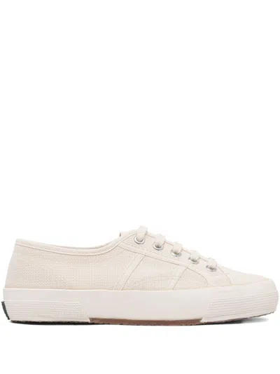 Superga White Cotton Sneakers