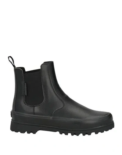Superga Woman Ankle Boots Black Size 7.5 Textile Fibers