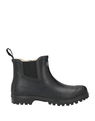 Superga Woman Ankle Boots Black Size 8 Rubber