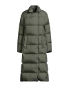 Superga Woman Puffer Sage Green Size 10 Polyester In Gray