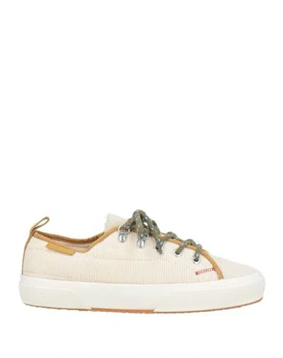Superga Woman Sneakers Beige Size 6.5 Textile Fibers, Leather In Neutral