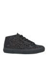 Superga Woman Sneakers Black Size 6.5 Polyethylene, Polyester