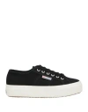 Superga Woman Sneakers Black Size 6.5 Textile Fibers In Black
