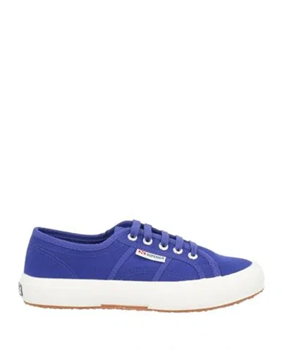 Superga Woman Sneakers Blue Size 7.5 Textile Fibers