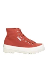 Superga Woman Sneakers Brick Size 6.5 Textile Fibers In Red