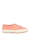 Superga Woman Sneakers Coral Size 7.5 Cotton In Red
