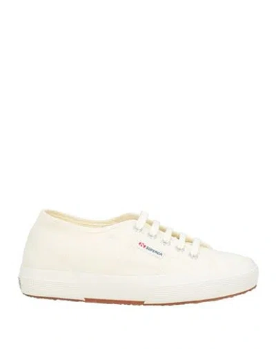 Superga Woman Sneakers Cream Size 6.5 Textile Fibers In Neutral
