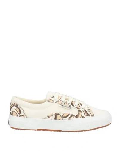 Superga Woman Sneakers Cream Size 6.5 Textile Fibers In Neutral