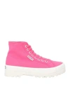 Superga Woman Sneakers Fuchsia Size 6.5 Textile Fibers In Pink