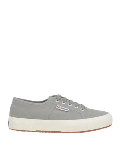 Superga Woman Sneakers Grey Size 6 Textile Fibers In Gray