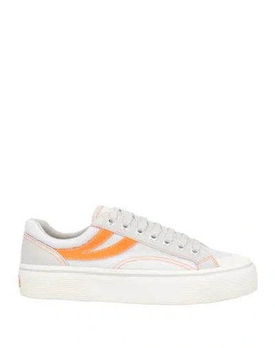 Superga Woman Sneakers Grey Size 6.5 Textile Fibers In Gray