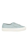 Superga Woman Sneakers Grey Size 7.5 Textile Fibers In Blue