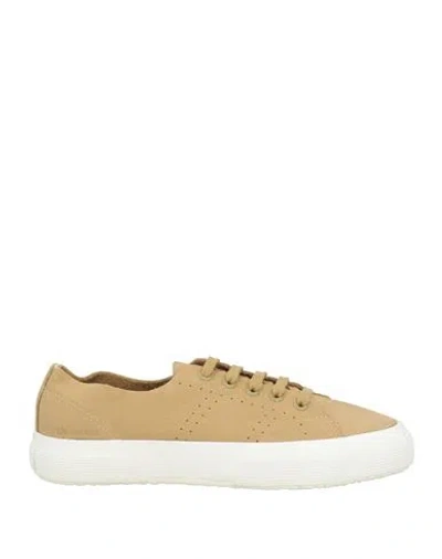 Superga Woman Sneakers Khaki Size 6.5 Leather In Brown