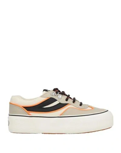 Superga Woman Sneakers Khaki Size 6.5 Textile Fibers In Neutral