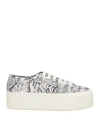 Superga Woman Sneakers Light Grey Size 7.5 Textile Fibers In Gray