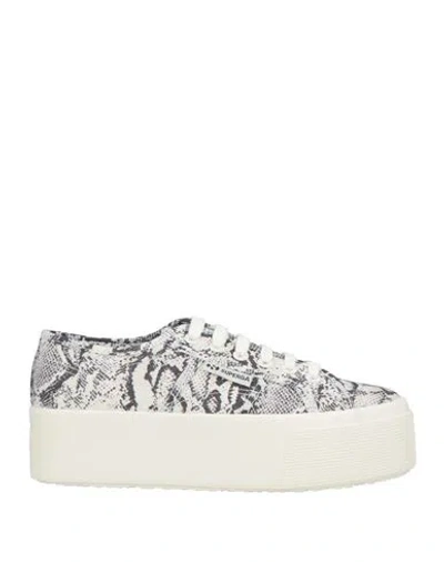 Superga Woman Sneakers Light Grey Size 7.5 Textile Fibers In Gray