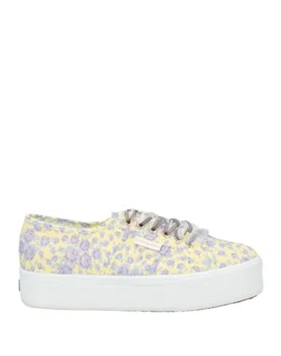 Superga Woman Sneakers Light Yellow Size 9 Textile Fibers