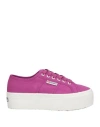 Superga Woman Sneakers Mauve Size 7 Textile Fibers In Purple
