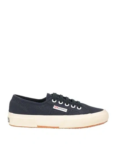 Superga Woman Sneakers Navy Size 5 Textile Fibers In Black