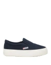 Superga Woman Sneakers Navy Size 6.5 Textile Fibers In Blue
