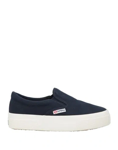 Superga Woman Sneakers Navy Size 6.5 Textile Fibers