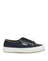 Superga Woman Sneakers Navy Size 7.5 Textile Fibers In Blue