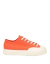 Superga Woman Sneakers Orange Size 7.5 Textile Fibers