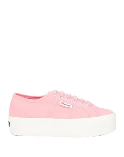 Superga Woman Sneakers Pink Size 8.5 Textile Fibers