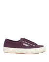 Superga Woman Sneakers Plum Size 6.5 Textile Fibers In Purple