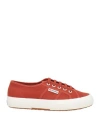 Superga Woman Sneakers Rust Size 6.5 Textile Fibers In Burgundy