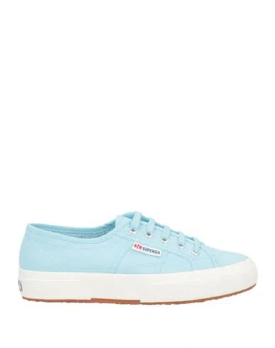 Superga Woman Sneakers Sky Blue Size 7.5 Textile Fibers