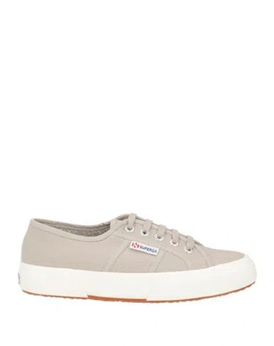 Superga Woman Sneakers Taupe Size 7.5 Textile Fibers In Multi