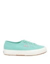 Superga Woman Sneakers Turquoise Size 7.5 Textile Fibers In Blue
