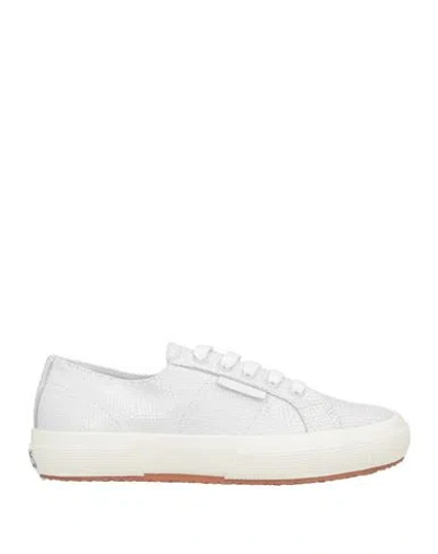 Superga Woman Sneakers White Size 6.5 Leather