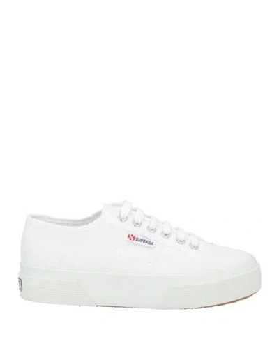 Superga Woman Sneakers White Size 7 Textile Fibers
