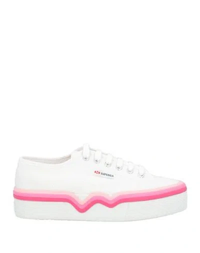 Superga Woman Sneakers White Size 7.5 Textile Fibers