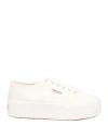 Superga Woman Sneakers White Size 9.5 Textile Fibers