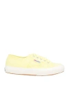 Superga Woman Sneakers Yellow Size 6.5 Textile Fibers