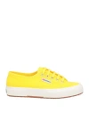 Superga Woman Sneakers Yellow Size 7.5 Textile Fibers