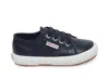 Superga Women's 2790 Nappaleaj Classic Lace-up Low Top Sneaker In Navy Leath In Multi