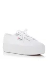 Shop Superga Women's 2790 Platform Low Top Sneakers In White
