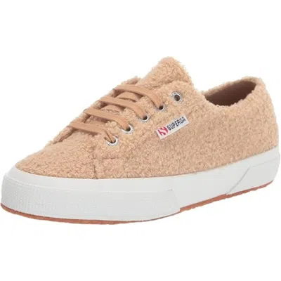 Superga Women's  S6121kw Sneakers Beige Faux Shearling Casual Shoes Zap1921 In Neutral