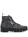 Superga X 10 Corso Como Canvas Sneakers In Black